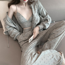 Leisure sports set women 2021 autumn and winter new fashion sweater coat wide leg pants fitness running suit two-piece set