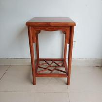 Solid Wood Elm side few small coffee table size square sofa side table Chinese corner flower pot frame wall several square table