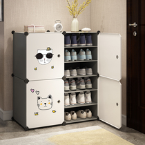 Simple shoe cabinet Home Doorway Aisle Room Large Capacity Dust Resistant Multilayer Economic Type Assembly Containing Shoe Holder