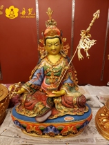 Lotus master Buddha statue Nepal Sakya Boutique Color Painting Lotus Master Statue Tall 52cm-1-ruler Five Buddhist statues