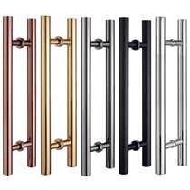 Thickened glass door handle door handle 304 stainless steel handle wood door iron door hand sliding door without frame door handle