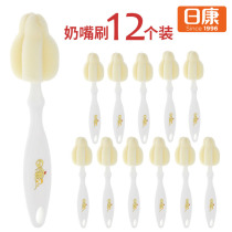Rikang nipple brush 12 dual-purpose sponge nipple brush bottle brush wide mouth Universal RK3509