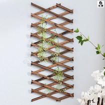 Partition kindergarten wooden partition network anti-corrosion wooden fence lattice small wall-mounted fence net Telescopic net stretch climbing pergola