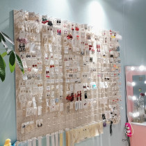 Douyin live jewelry display rack hanging wall clothing store display rack on the wall selling jewelry earring ear rack