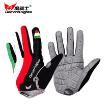 Spring and autumn riding gloves Road cycling gloves Full finger shock absorption Mens and womens mountain bike riding gloves Riding equipment