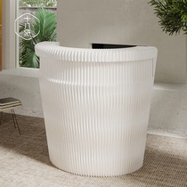 18-paper front desk reception desk welcome counter cashier desk small commercial modern minimalist exhibition activities