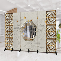 Chinese-style screen office partition wall living room classical folding mobile simple modern hotel shelter home