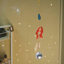 same convenience store original design 80s ballroom acrylic pendant retro air charm to send girlfriend gifts