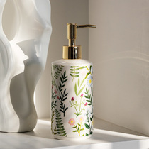 Light luxury ceramic emulsion bottle pressing Empty Bottle shampoo American toilet shower gel hand sanitizer bottle