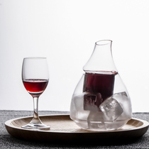 Crystal glass wine ice machine creative Decanter wine divider restaurant Red wine iczer small sobering ice wine set