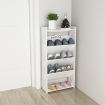Modern simple doorway multi-layer shoe rack home mini space-saving dust shoe cabinet living room toilet simple small narrow