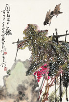 Art micro-spray Gao Guanhua 1989 small garden New autumn 40x60cm