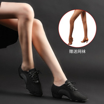 Dynasty Latin dance shoes female adult lady teacher shoes professional dance shoes female soft bottom square dance modern dance shoes