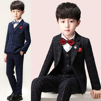 Boys small suit British childrens costume piano boy host foreign-style flower girl dress fashion tide Korean version