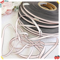 569 whole barrel 1000 yards imported pink black edge double-sided sliding ribbon DIY handmade material