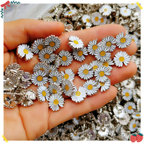 867 whole package about 102 alloy little Daisy button DIY clothing decoration handmade material