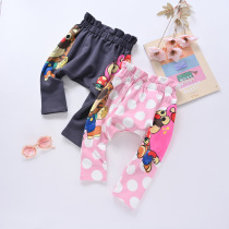 Childrens pants spring autumn 2022 new boys girls great PP pants Charenpants Harun trousers foreign air female baby sports pants