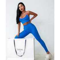 fitlife Fitness Set Women Yoga Sports Leisure Quick Dry Shockproof Bra High Waist Peach Buttocks Fitness Pants