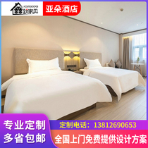 Hanting 2 7 hotel furniture standard room full set of chain hotel bed custom B & B room hanging Board hotel bed