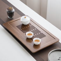 Tea tray Household Kung Fu tea set Light luxury modern small bamboo tea table Tea sea drainage simple water storage and drainage tray