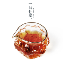 Gongpai glass tea divider Japanese handmade padded heat-resistant transparent Tea Sea gongg hammer kung fu tea set accessories