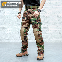 District 7 IX2 Eagle Eye Tactical trousers spring and autumn mens military fans outdoor special service Real person CS camouflage multi-bag overalls