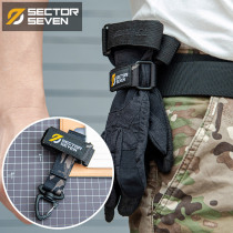 Zone 7 Multi-function gloves hanging buckle Military fan outdoor tactical gloves Mountaineering rope storage anti-loss hook buckle