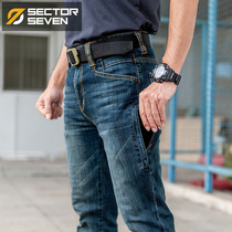 District 7 gear tactical pants jeans men autumn and winter business outdoor classic casual straight overalls trousers