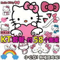 Battery car waterproof suitcase cute helmet decoration ktcat electric car sticker cute motorcycle sticker