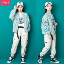 Girls autumn jacket foreign style 2021 new autumn clothes 12 middle children 13 girls Korean spring and autumn children 15 years old