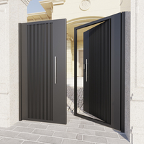 Chinese Iron Art Villa Courtyard Gateway External Zinc Alloy Single Double Open Garden Yard door Country Wall fence Small door