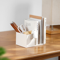 Office desktop document storage box Student stationery pen holder finishing basket Book stand Dormitory pen bag finishing rack