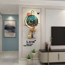 Modern decorative creative wall clock Living room household hanging watch Nordic light luxury personality net red simple wall clock