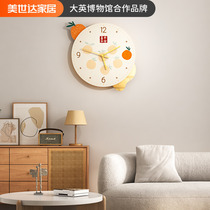 Creative wall clock living room home fashion net red modern minimalist clock creative personality decorative clock wall mute