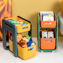 Childrens toy storage box Drawer type household pulley finishing box Snack storage basket cart shelf artifact