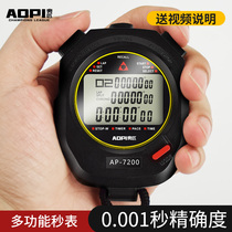 Counter hand press stopwatch timer sports fitness running track and field training student referee competition electronic timekeeping
