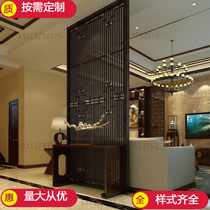 Hainan villa area outdoor carving hollow aluminum veneer Pavilion screen flower grid porch metal partition aluminum window flower