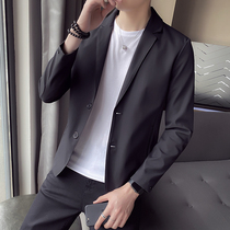  Tide brand spring mens small suit Korean slim-fit top single suit handsome casual jacket mens trend jacket