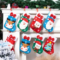 Christmas Socks Gift Bags Santa socks pendant children Christmas big socks Decorative Gift Bags Nursery School
