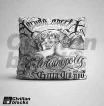 West Coast Chicano hip hop Mexican olds cool Flower Body character gangster hard Angel pillow