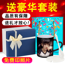 Heating color mug children summer ceramics hot water Cup diy custom couple creative can be printed photos