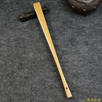 (Bo Jin fan) 8 inch 1 8 row mouth 18 square pick square jade bamboo folding fan scraper stick beam