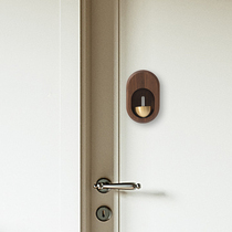 Fan Han solid wood hanging door bell pendant magnetic refrigerator sticker home door reminder entry door brass wind Bell