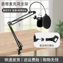 Microphone stand cantilever K song live anchor accessories Desktop condenser microphone universal shockproof desktop microphone shelf