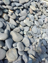 Black non-polished pebble rain pebble engineering site filter oil stone with large stone green gray transformer