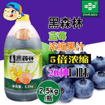 Fresh Blueberry Fruit Juice 2 5kg Flavor Drinks Milk Tea Plum Concentrated Fruit Flavor Blue Plum Flavor Concentrated Juice