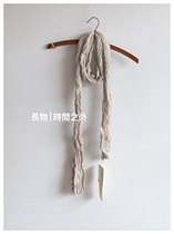 Old Exception 10 Years Heart Crepe Narrow Scarf