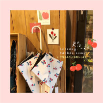 Japanese single cherry blossom daisy summer vinyl sunscreen long-handled umbrella UPF50 anti-UV sunny and rainy dual-use umbrella