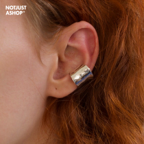 LAZYCIRCLES SCULPTED PURE SILVER EARBONE CLIP IRREGULAR CURVE TEMPERAMENT WOMAN NEW WAVE SUPERIOR SENS EAR CLIP