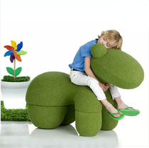 Creative FRP childrens Pony Chair puppy parent-child educational toy horse shape sofa chair can sit adult